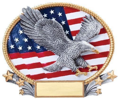 3D Oval -Eagle