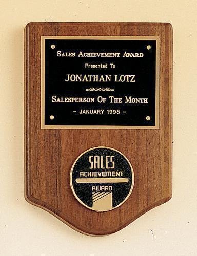 American Walnut Plaque with Medallion
