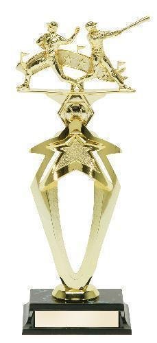 Baseball Multi-Action with Riser Trophy