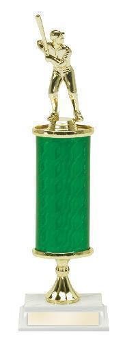 Baseball Single Oval Column Trophy