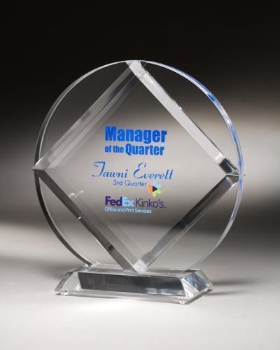 Circle Diamond Acrylic Award