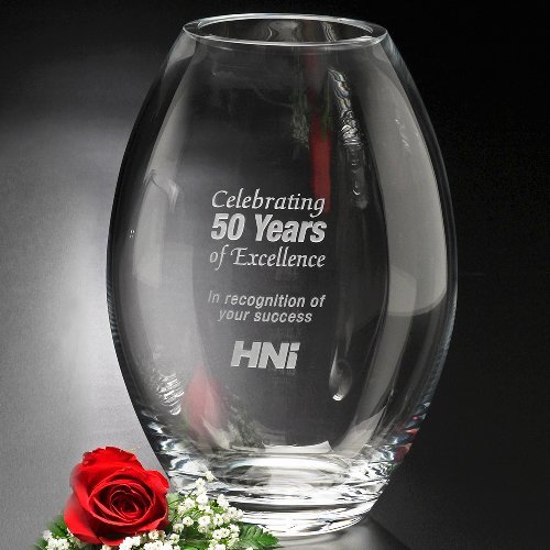 Clear Barrel Vase