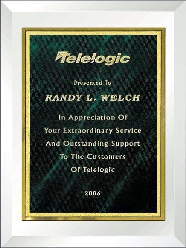 Clear Mirror Plaque