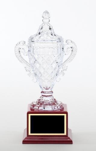 Crystal Vase On Wood Base