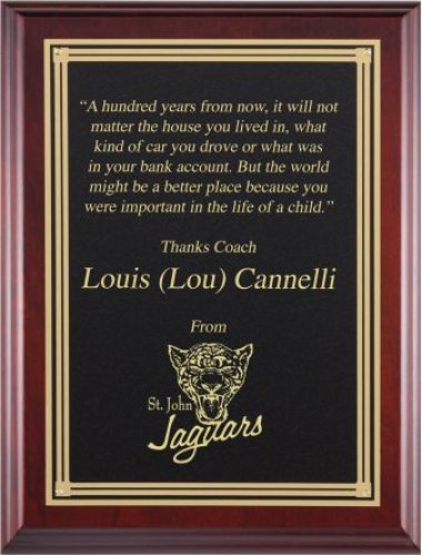 Genuine Cherry Plaques with Single Plate
