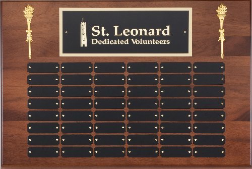 Genuine Walnut Perpetual Plaques