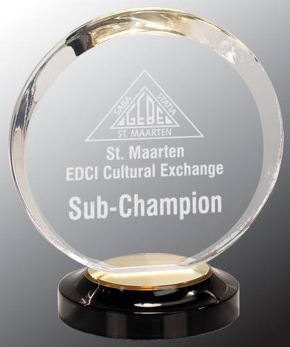 Gold Halo Acrylic Award