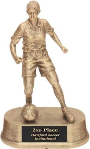 Gold Resin Trophy -Soccer Female