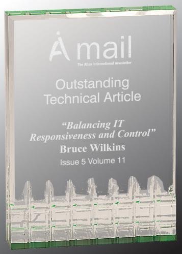 Mirage Acrylic Award -Green