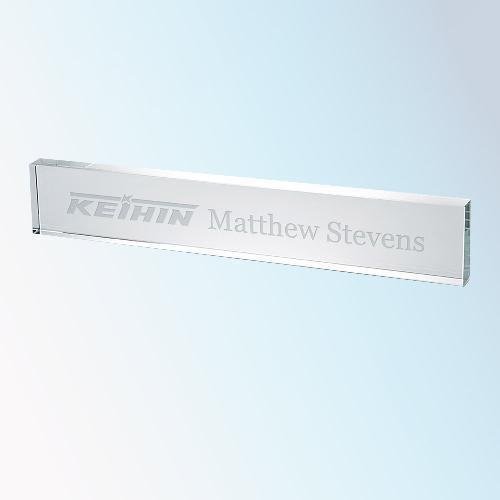 Optical Crystal Nameplate