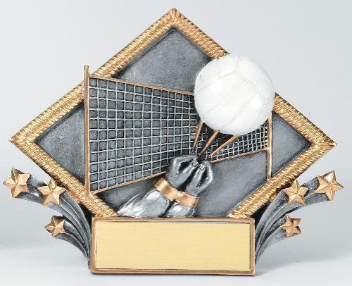 Resin Diamond Plate -Volleyball