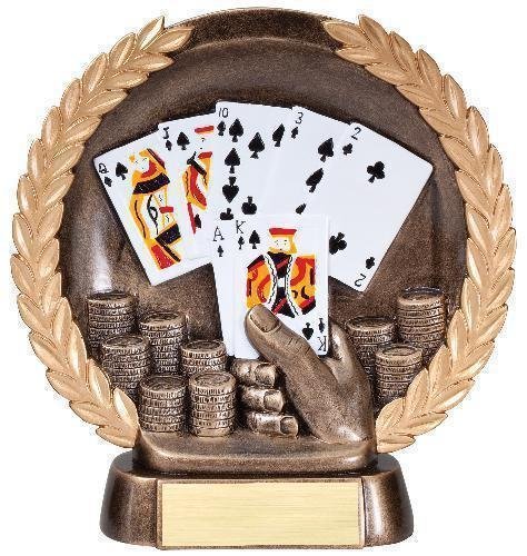 Resin Plate -Poker Hand
