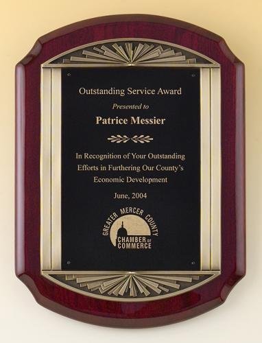 Rosewood Piano Finish Plaque