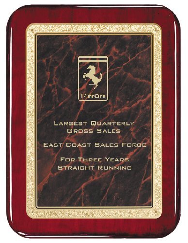 Rosewood Piano  Finish Plaque