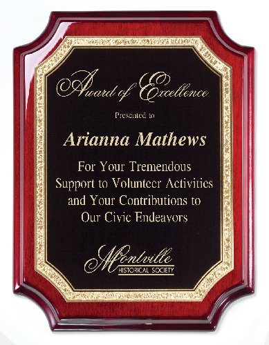 Rosewood Piano  Finish Plaque