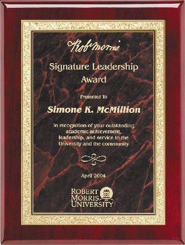Rosewood Piano Finish Plaque
