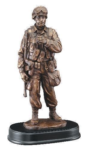 Soldier Standing With Binoculars