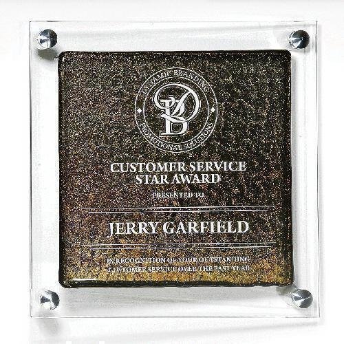 Star Fire Glass Plaque